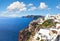 Beautiful Santorini in Greece, caldera view from Oia village