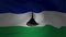 A beautiful satin flag animation of the Lesotho