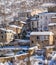 The beautiful Scanno covered in snow during winter season. Abruzzo, central Italy.