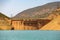 Beautiful scape of Bin El Ouidane dam in the Benimellal region