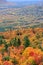 Beautiful scene of Fall colors on top of mountain