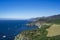 Beautiful scene near Bixby bridge along highway 1, california