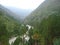 Beautiful scene of river coming out of Himalaya mountains in India