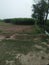 Beautiful scene, tower, village, rain