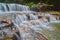 A beautiful scenery of Atas Pelangi Waterfall in Pahang, Malaysia
