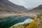 Beautiful scenery of Borith lake. Autumn season in Gilgit Baltistan, Pakistan.