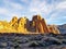 Beautiful scenery of caldera of Teide volcano in San Roques de Garcia, Tenerife. Spain