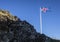 Beautiful scenery of the flag of Iceland photographed in Ãžingvallavatn. Iceland