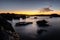 Beautiful scenery of a great sun rise view in Lennox Head peace, coastal