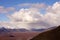 Beautiful scenery of hills under the cloudy sky in the Gates of the Arctic National Park