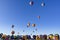 Beautiful scenery of a lot of balloons at the Balloon Fiesta in Albuquerque