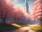 Beautiful scenery, natural scenery, background illustrations, decorative paintings