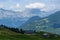 Beautiful scenery of Passy mountains under a cloudy sky in Haute-Savoie, France