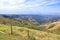 beautiful scenery from the road between Monteverde and Limonal, view over the mountains to the Sea in Costa Rica