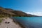 Beautiful scenery by the sea in Sagiada strip, Igoumenitsa, Greece, close to the border with Albania