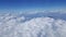 Beautiful scenery seeing clouds in the plane