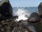 beautiful scenery on the south coast of borong flores, NTT, to be exact, the white sand beach where the waves are so loose