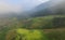 Beautiful scenery of the step rice field, Thailand