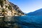Beautiful scenery view at the lake Lago di Garda Italy