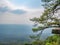 Beautiful scenery view of Lomsak Cliff on Phu Kradueng mountain national park in Loei City Thailand.