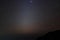 Beautiful scenery of zodiacal light star on night sky