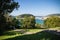 Beautiful scenic Concha Bay in summertime in Donostia - San Sebastian, Basque country, spain