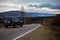 Beautiful scenic of country road in south island new zealand