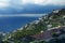 Beautiful scenic of mediterranean sea at ravello town view point south italy