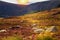 Beautiful scenic mountain landscape. Wicklow Mountains National Park, County Wicklow, Ireland