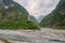 Beautiful scenic of Shakadang river near Changchun shrine in Taroko national park