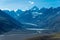 Beautiful scenic view from Chandra Taal Moon Lake in Lahaul and Spiti, Himachal Pradesh, India.