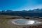Beautiful scenic view from Chandra Taal Moon Lake in Spiti, Himachal Pradesh, India.