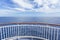 Beautiful and scenic view from a cruise ship deck