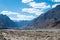 Beautiful scenic view from Between Diskit and Turtuk in Ladakh, Jammu and Kashmir, India