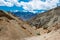 Beautiful scenic view from Between Likir and Yangtang in Sham Valley, Ladakh, Jammu and Kashmir, India