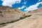 Beautiful scenic view from Between Likir and Yangtang in Sham Valley, Ladakh, Jammu and Kashmir, India