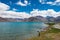 Beautiful scenic view from Maan Village near Pangong Lake in Ladakh, Jammu and Kashmir, India