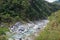 Beautiful scenic view near Yuewangting Yuewang Pavilion at Taroko National Park. a famous tourist spot in Xiulin, Hualien, Taiwa