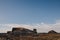 beautiful scenic view of rocks with snow and seacoast in iceland,