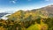 Beautiful scenic view from Shin-Hotaka ropeway in autumn