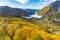 Beautiful scenic view from Shin-Hotaka ropeway in autumn