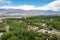 Beautiful scenic view from Stok Village in Ladakh, Jammu and Kashmir, India