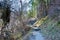 Beautiful scenic view from Between Tsumago-juku and Magome-juku on Nakasendo in Nagiso, Nagano,