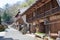 Beautiful scenic view from Between Tsumago-juku and Magome-juku on Nakasendo in Nagiso, Nagano,