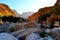 Beautiful scenic wadi Tiwi in Oman