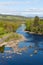 Beautiful Scottish river Pitlochry Scotland UK River Tummel in Perth and Kinross a popular tourist destination