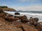 Beautiful sea coast. Stones and sea.