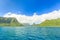 Beautiful sea and Moorae Island at Tahiti , PAPEETE, FRENCH POLY