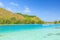 The Beautiful sea and RIB boat in Moorae Island at Tahiti PAPEETE, FRENCH POLYNESIA