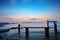 beautiful sea scape in morning light of khao leam ya marine national park in rayong eastern of thailand